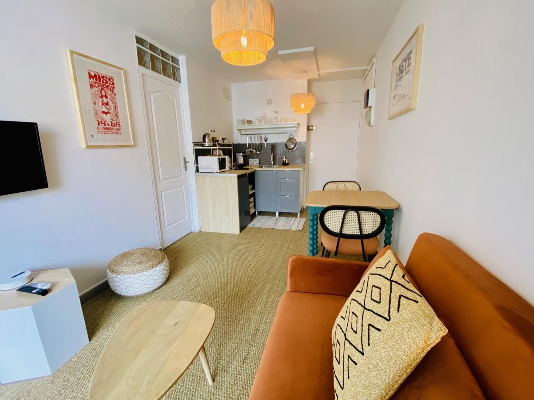 Superbe T2 Cote Gare Parking Clim Wifi Terrasse ! Apartman Sète Kültér fotó